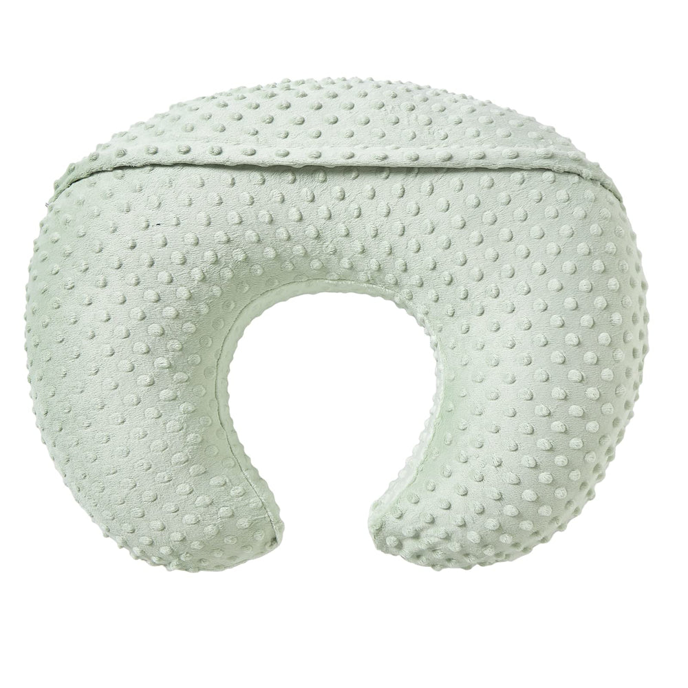 QUENESS BABY nursing pillow ready for breastfeeding with versatile positioning options.