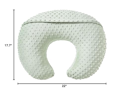 QUENESS BABY pillow features soft fleece and breathable fabric for cozy sessions.