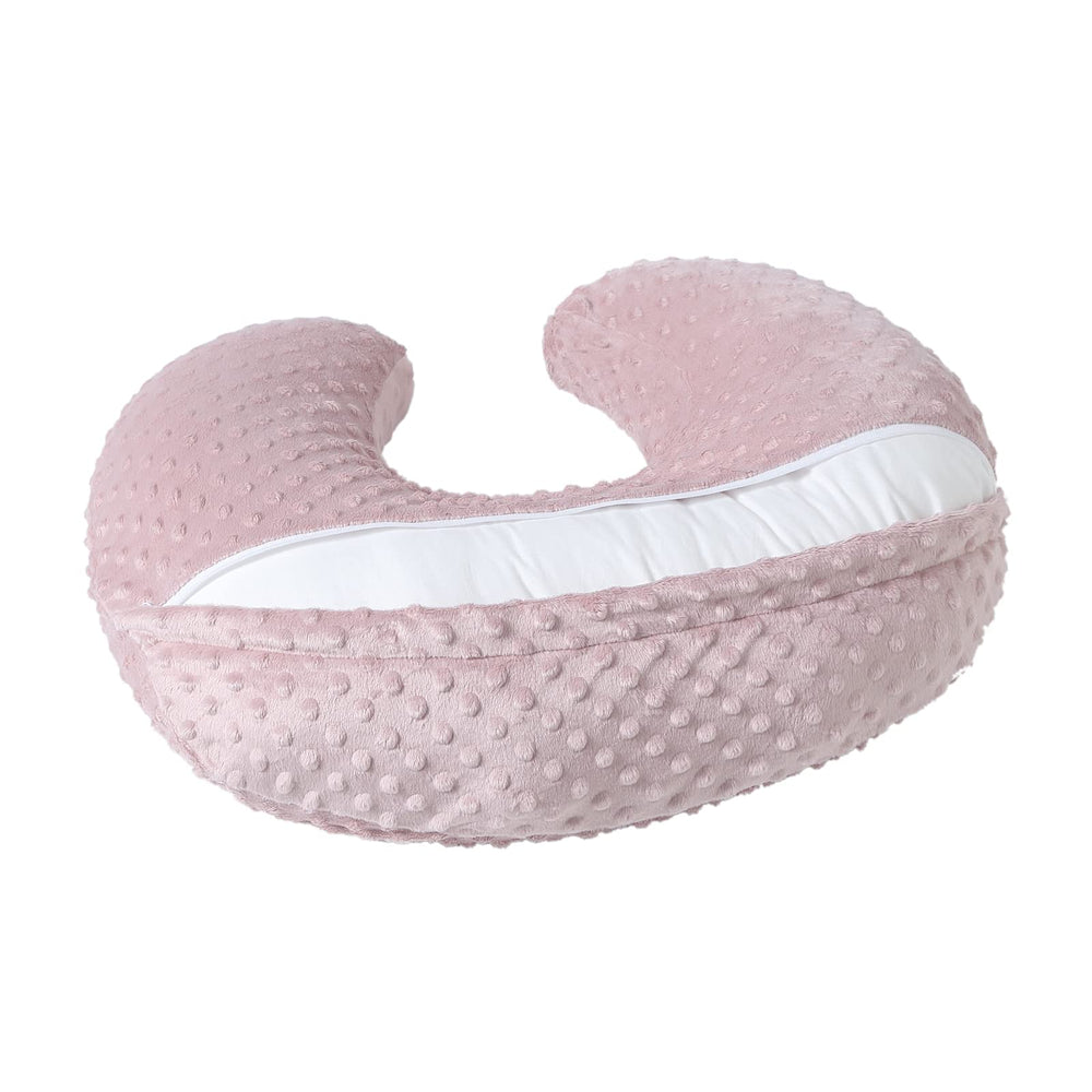 Queness Baby nurse pillow with easy-clean cover and zipper for quick changes.