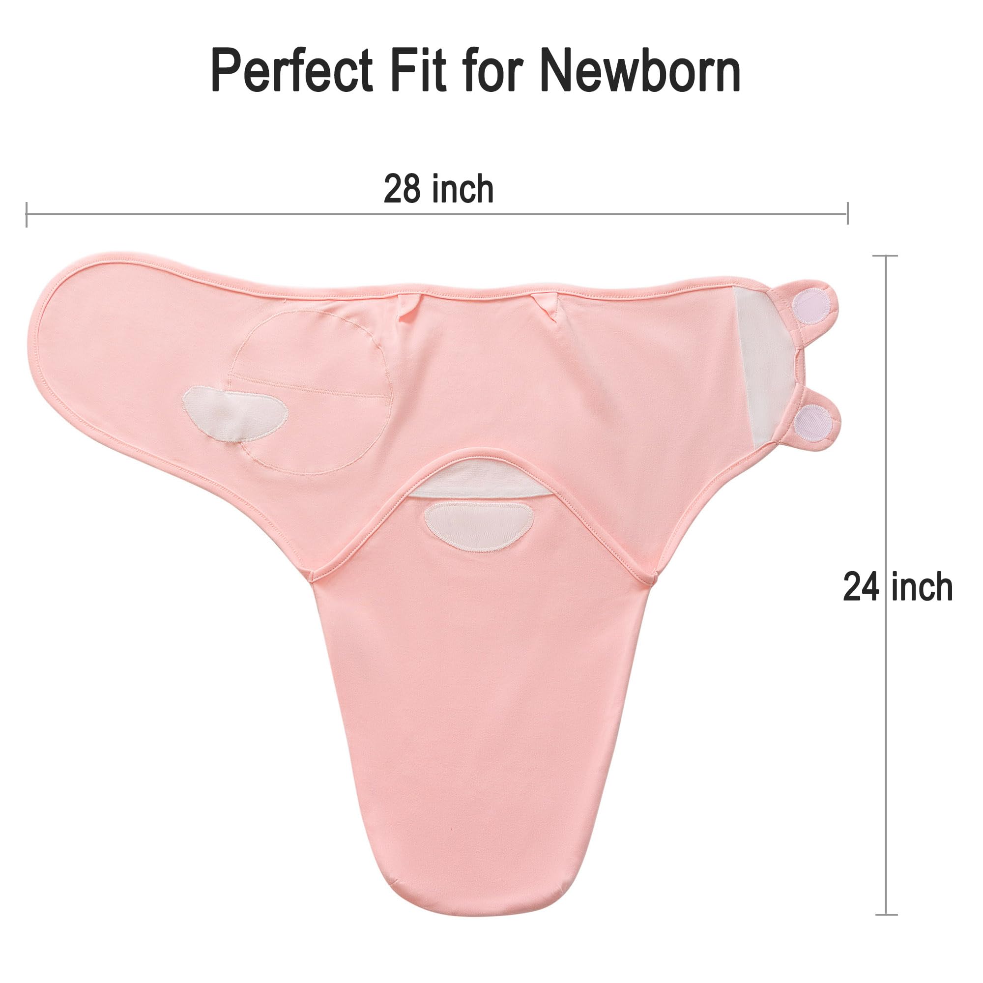 QUENESS baby swaddle beige fabric offers soft, breathable comfort.