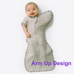 QUENESS BABY two-way zipper sleep sack enables quick, comfortable diaper changes.