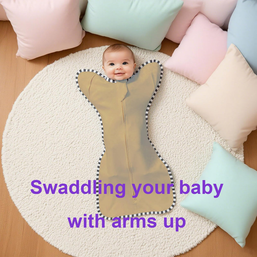 QUENESS BABY nap-time scene in light green and tan for calm rest