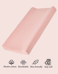 QUENESS muslin cover offers breathable fabric for comfortable changes