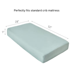 QUENESS muslin sheet with a 9-inch deep pocket for standard cribs