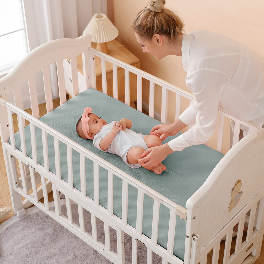 QUENESS crib sheet is a practical baby registry and gift option