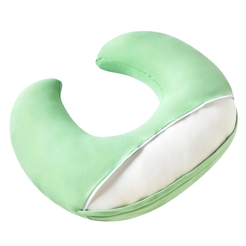 QUENESS nursing pillow baby feeding position demonstrates versatile support