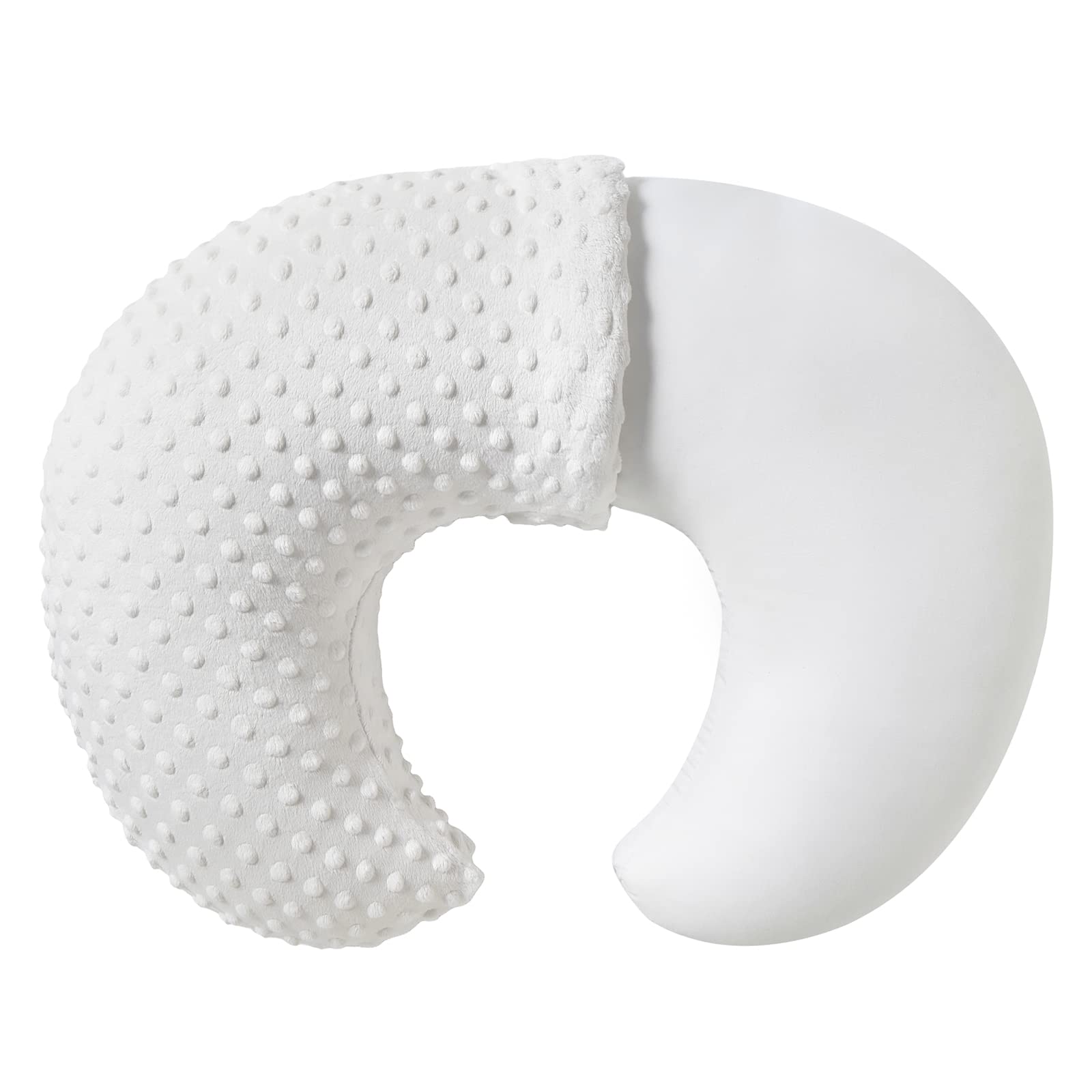 QUENESS nursing pillow front view shows ergonomic support for feeding