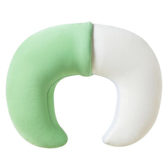 QUENESS nursing pillow green front view supports comfortable feeding sessions