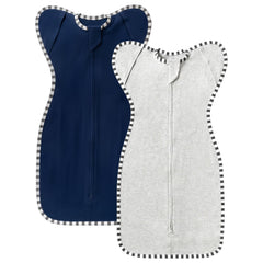 QUENESS Transition Swaddle arm-up design, gentle arm movement for comfy sleep