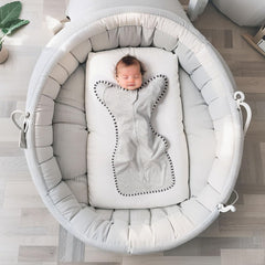 QUENESS Transition Swaddle baby sleep sack, snug wrap for newborn comfort