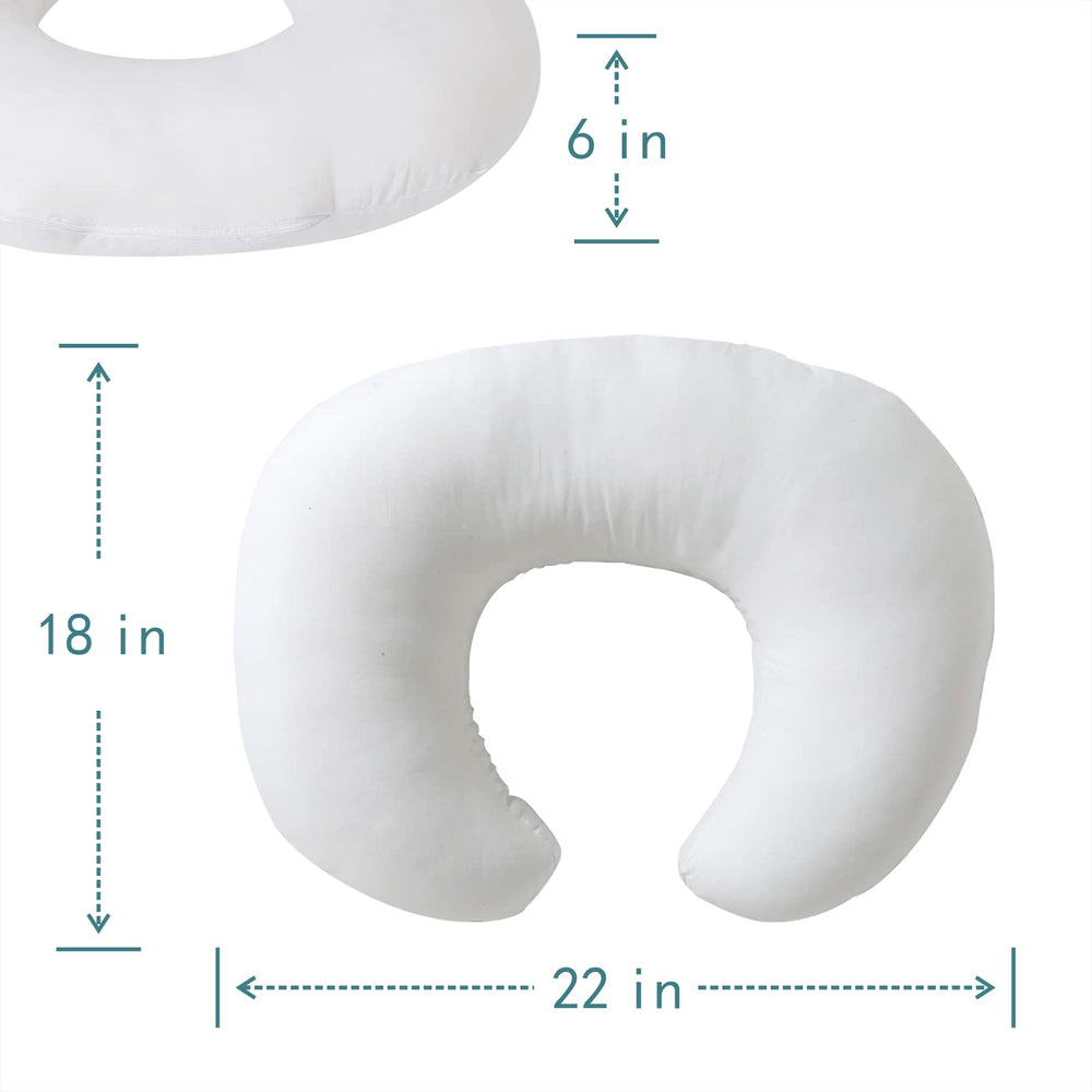QUENESS nursing pillow offers versatile support for feeding, sitting, and playtime.