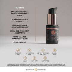Person applying Quicksilver Peace Serum to clean skin for a calm routine.