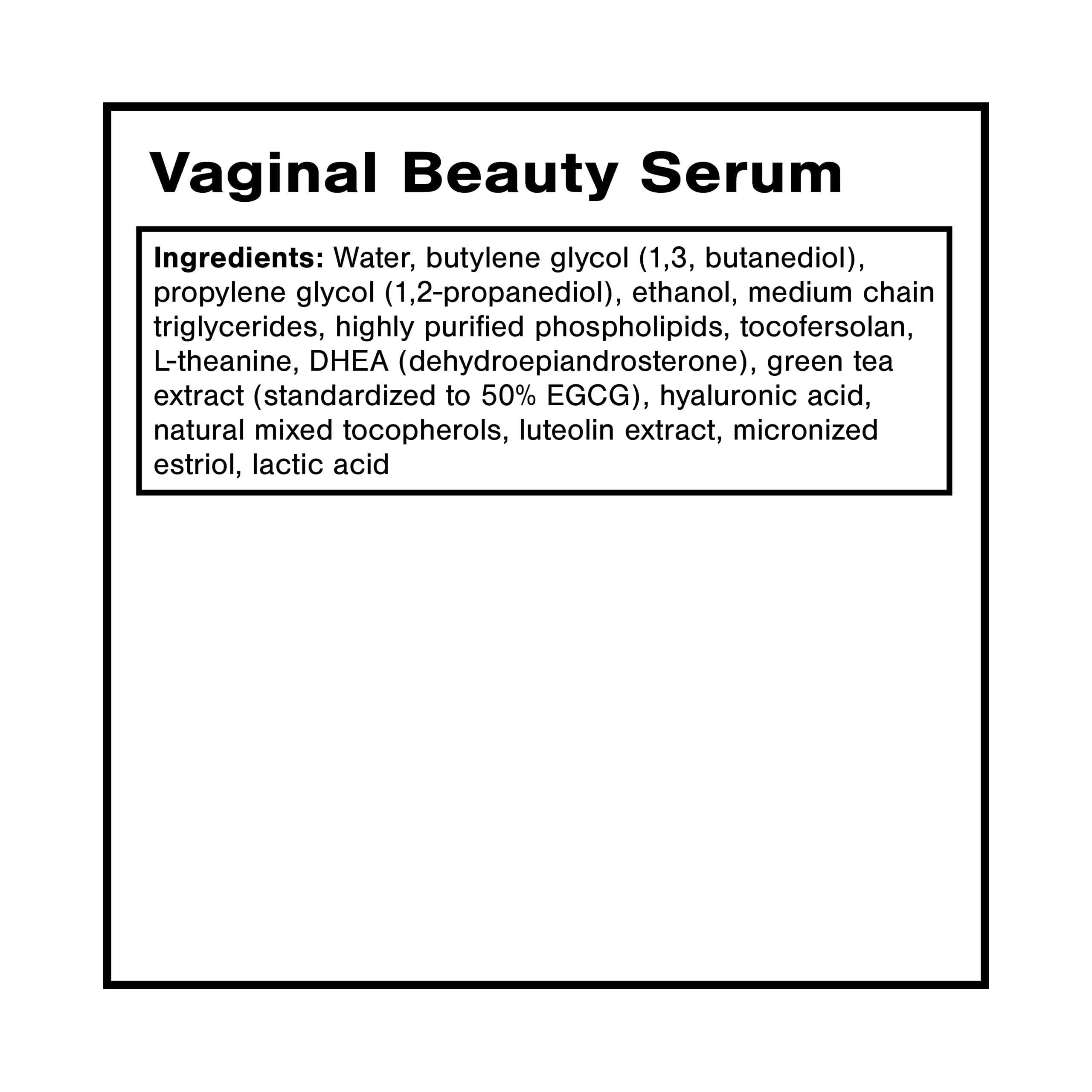 Quicksilver Scientific Vaginal Beauty Serum applicator tip shown for precise topical dosing