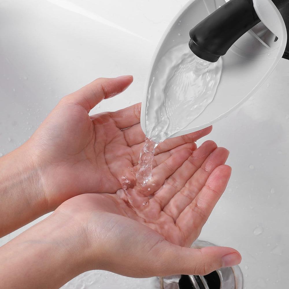 Quilax gray kids washing with faucet extender for easy access