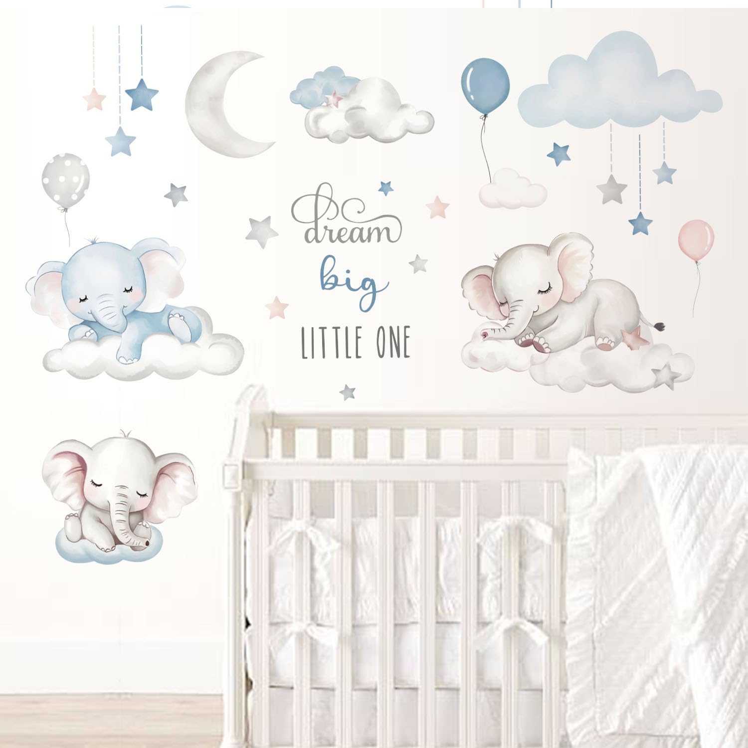 Includes two sheets to cover a wide area in nursery or playroom