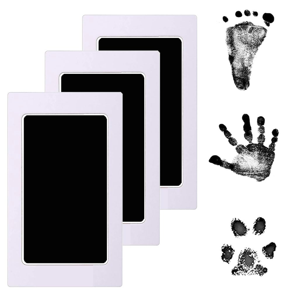 Quivva footprint inkless pad for safe, mess-free baby foot impressions.