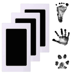 Quivva footprint inkless pad for safe, mess-free baby foot impressions.