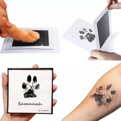 Quivva handprint inkless pad for gentle, precise handprints on cards.