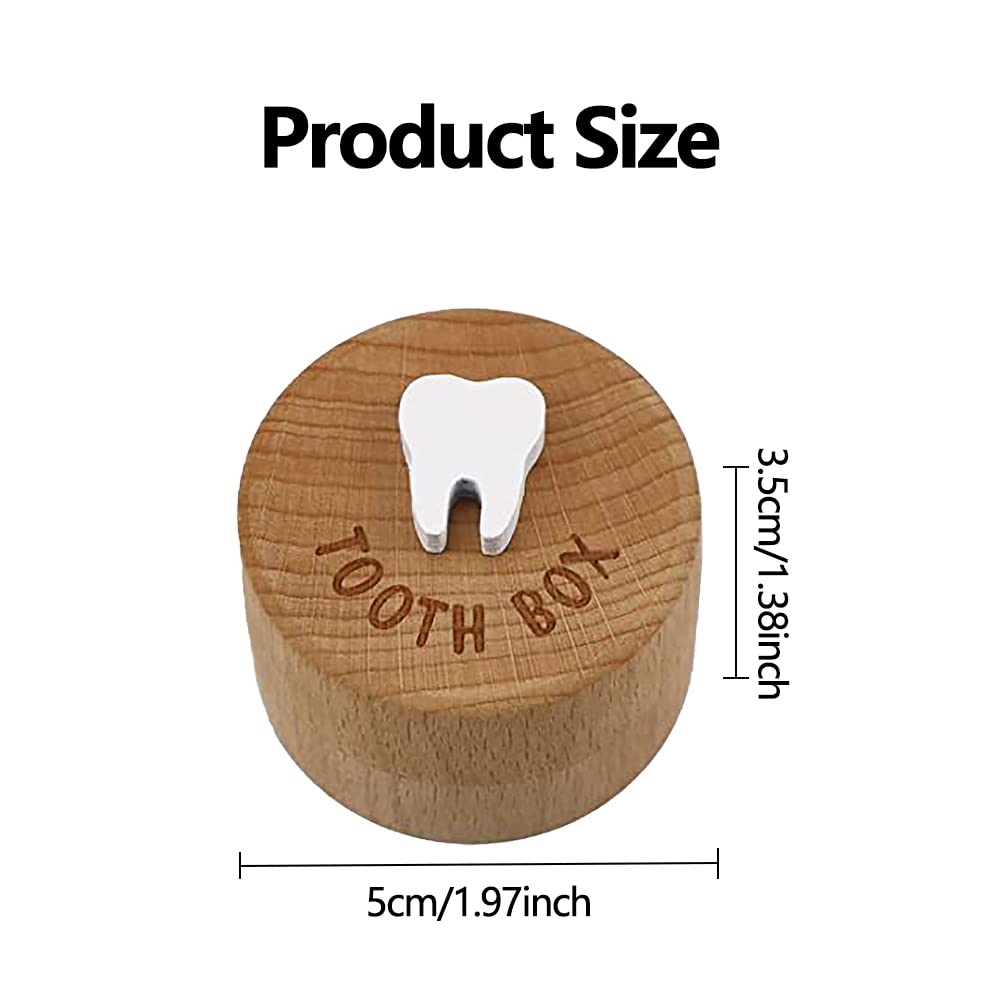 Quixleen Tooth Fairy Box in natural wood finish, durable for kids