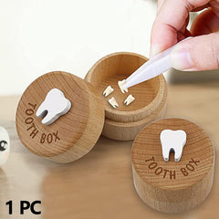 Interior view of Quixleen Box shows compact storage for small teeth