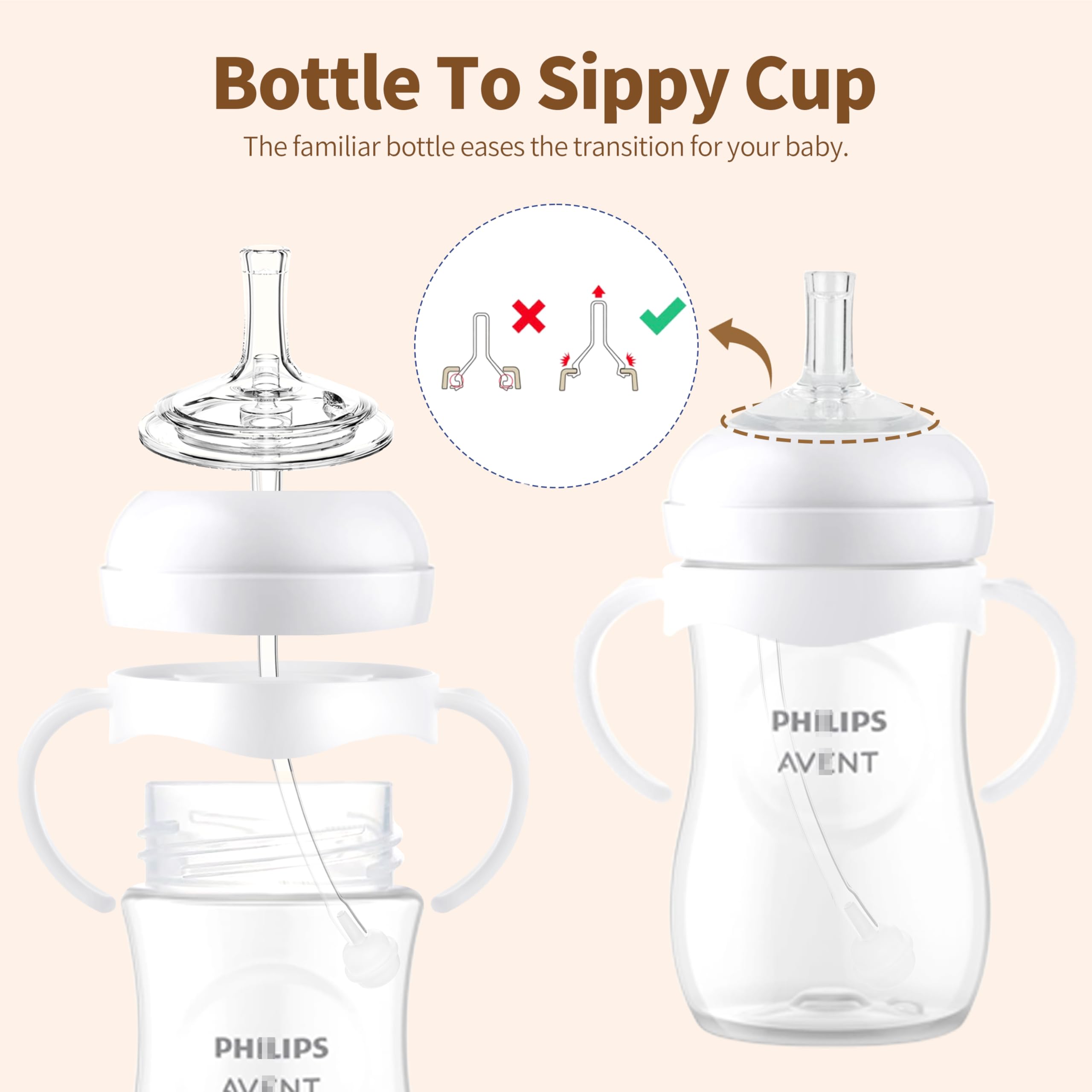 Qunland bottle handles for easy, independent grasp