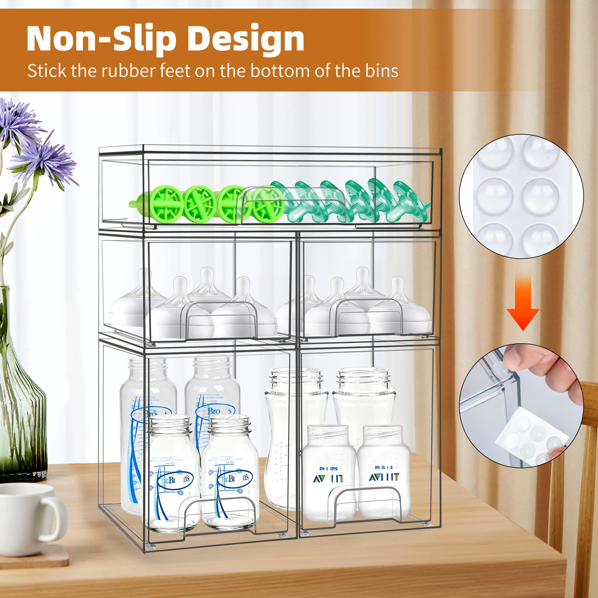 Qunland clear view design helps spot items at a glance