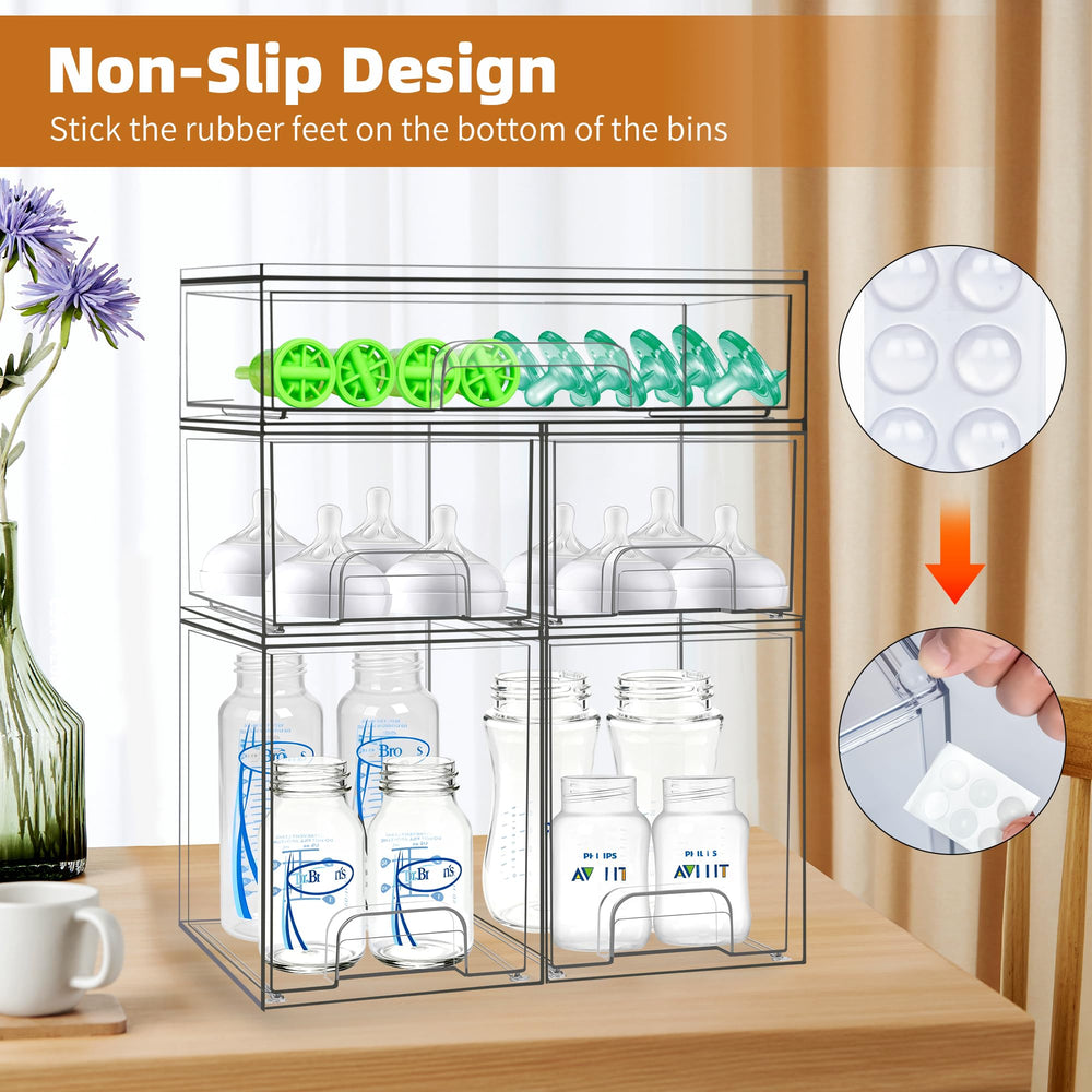 Qunland clear view design helps spot items at a glance