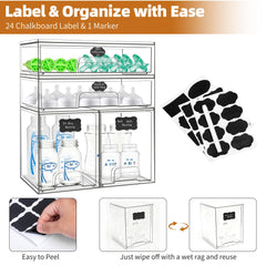 Qunland clear view design lets you spot contents quickly and reduce rummaging.