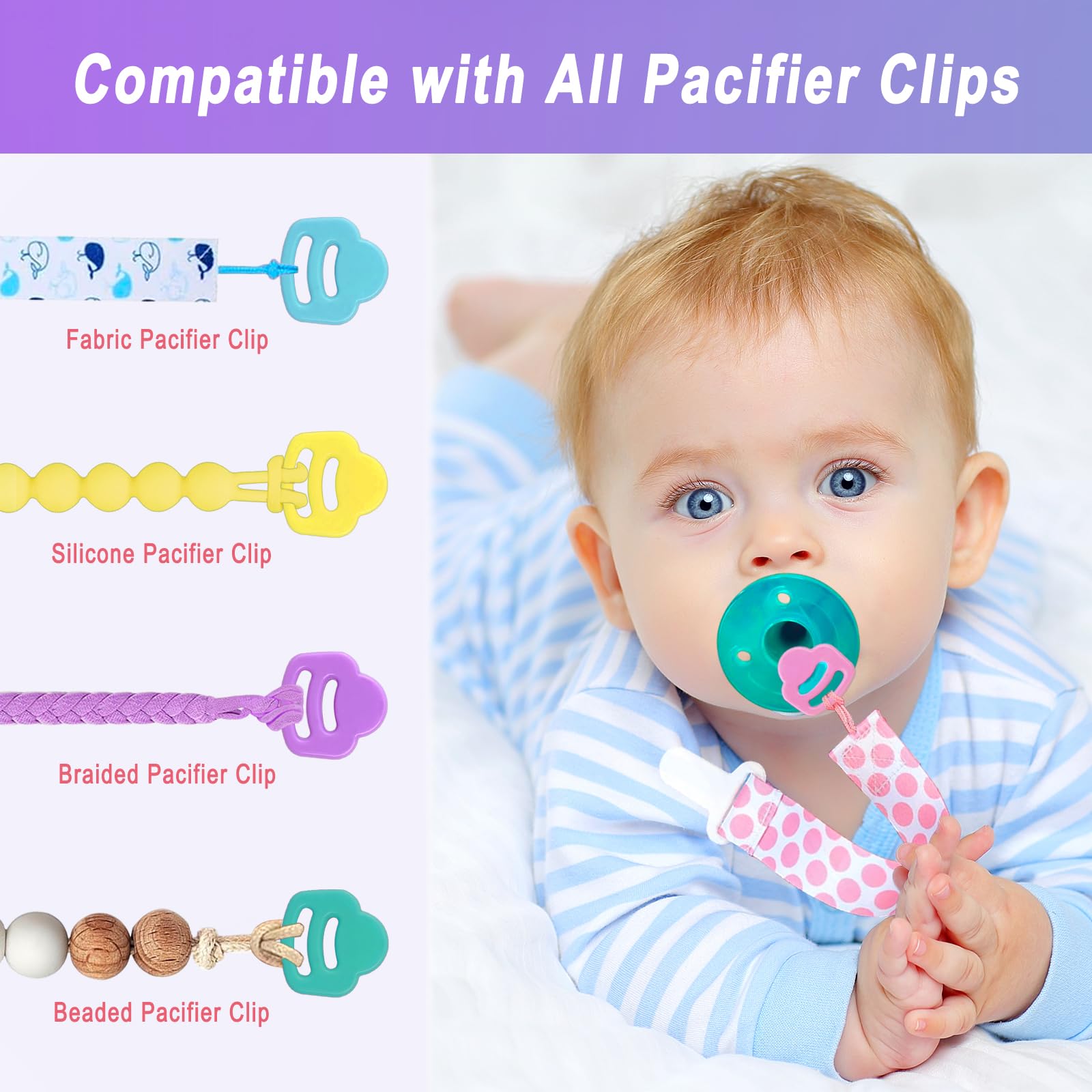Qunland food-grade silicone ring BPA-free for daily pacifier use