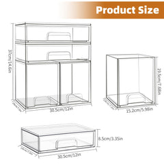 Qunland multi-purpose storage drawers organize pacifiers, pump parts, and hygiene items neatly.