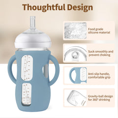 Qunland silicone sleeves with ergonomic handles provide secure grip for toddlers