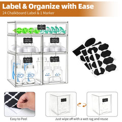 Qunland stackable sections maximize small spaces in nursery, kitchen, or bath