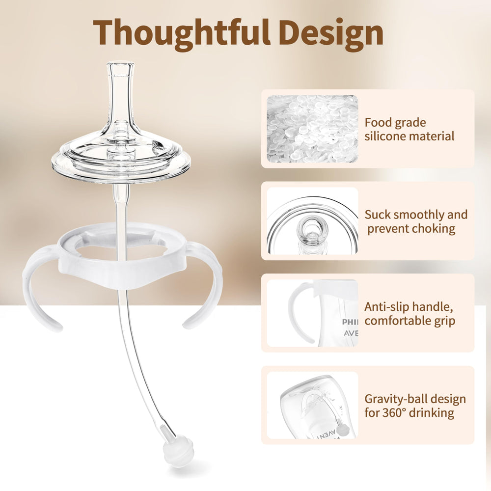 Qunland weighted straw attachment enables sipping at any angle