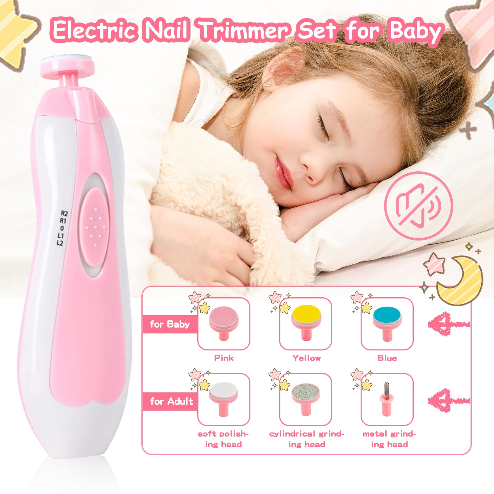 Qunlions Life electric nail trimmer heads offer safe trimming