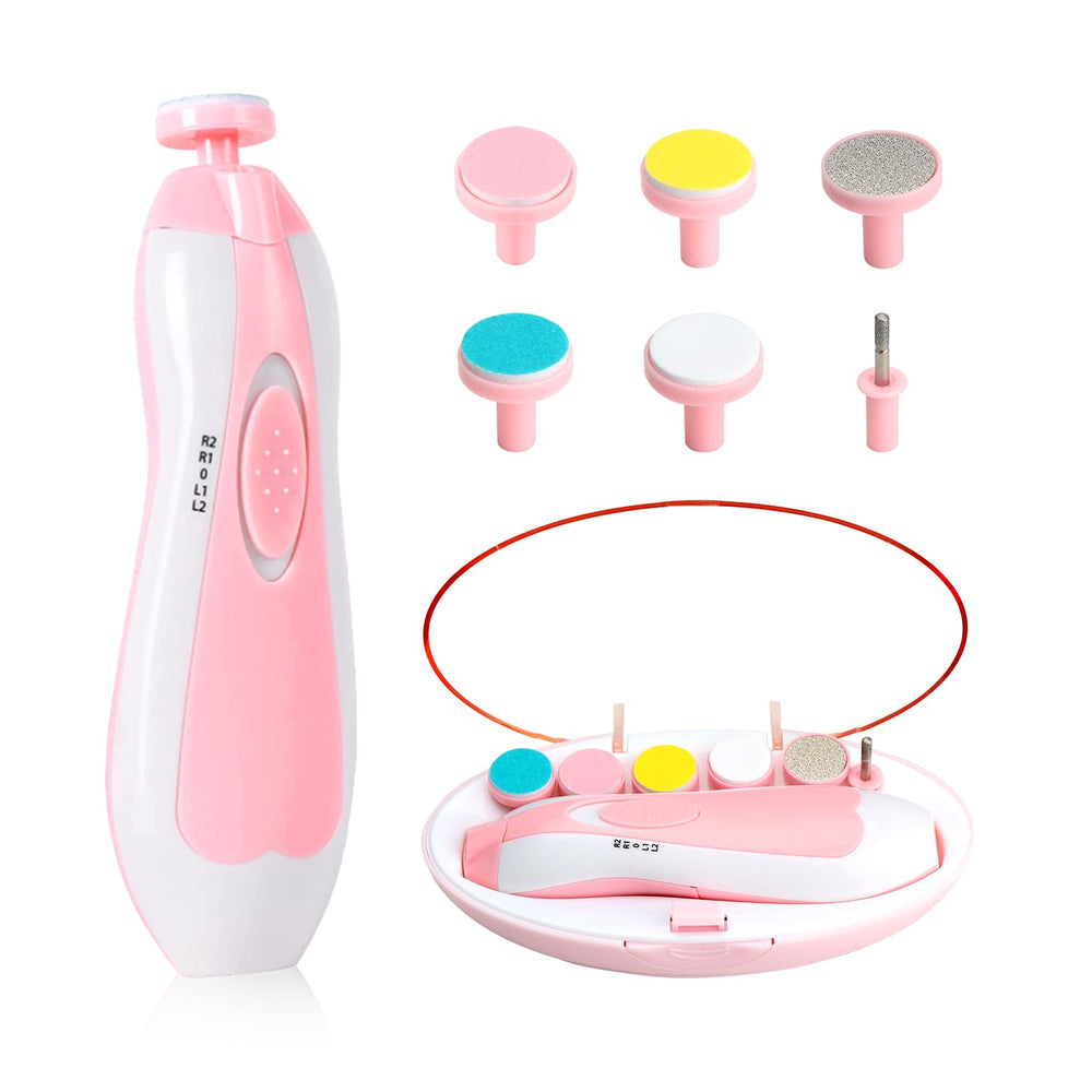 Qunlions life baby nail-trimmer pink compact view for easy on-the-go grooming.