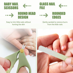 Qunlions life nail scissors baby close up with rounded tips for delicate skin