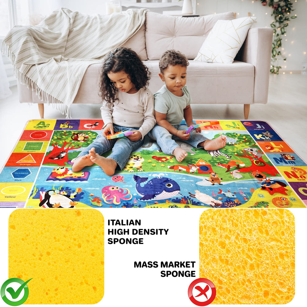 Quokka play mat colorful ABC rug supports early learning through play