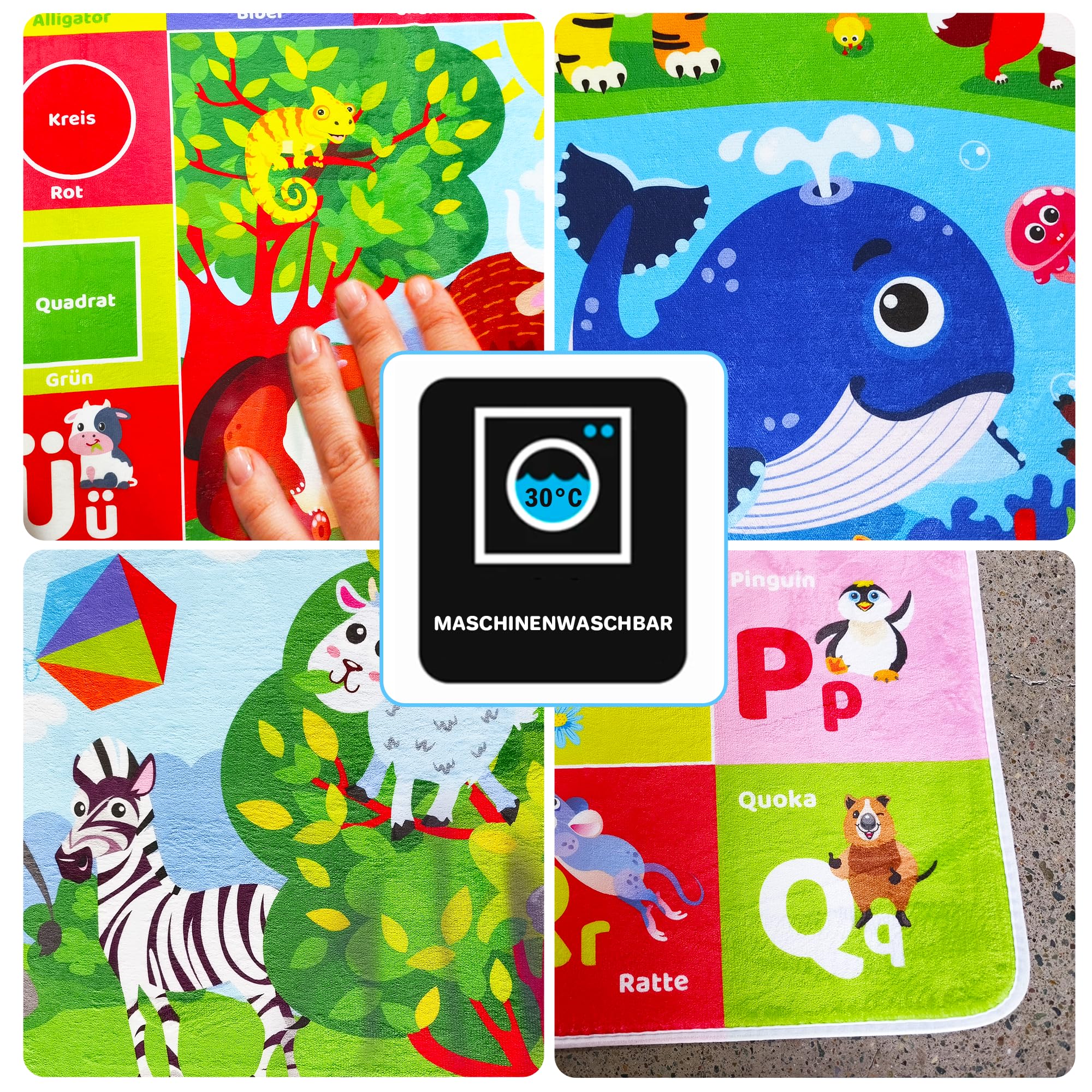 QUOKKA easy-clean surface allows quick wipe-down after play