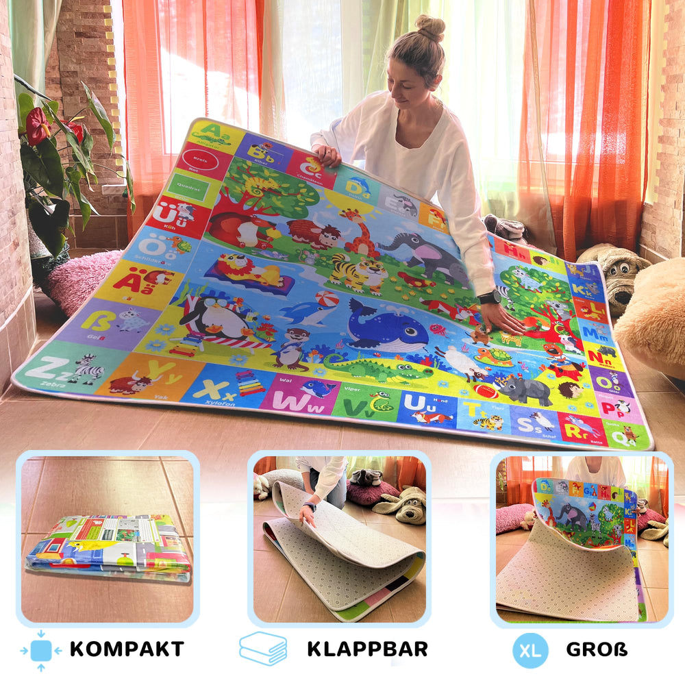 QUOKKA soft plush material provides comfortable floor play