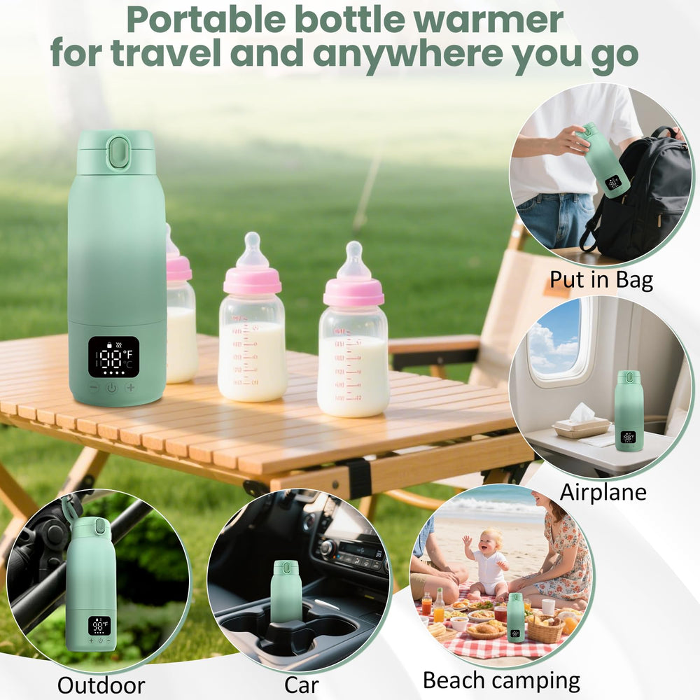 Qupite 17oz capacity supports multiple bottles between charges