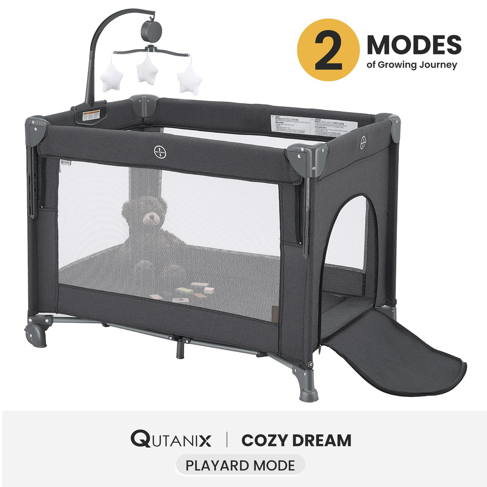QUTANIX breathable mesh sides allow airflow and visibility for parents.