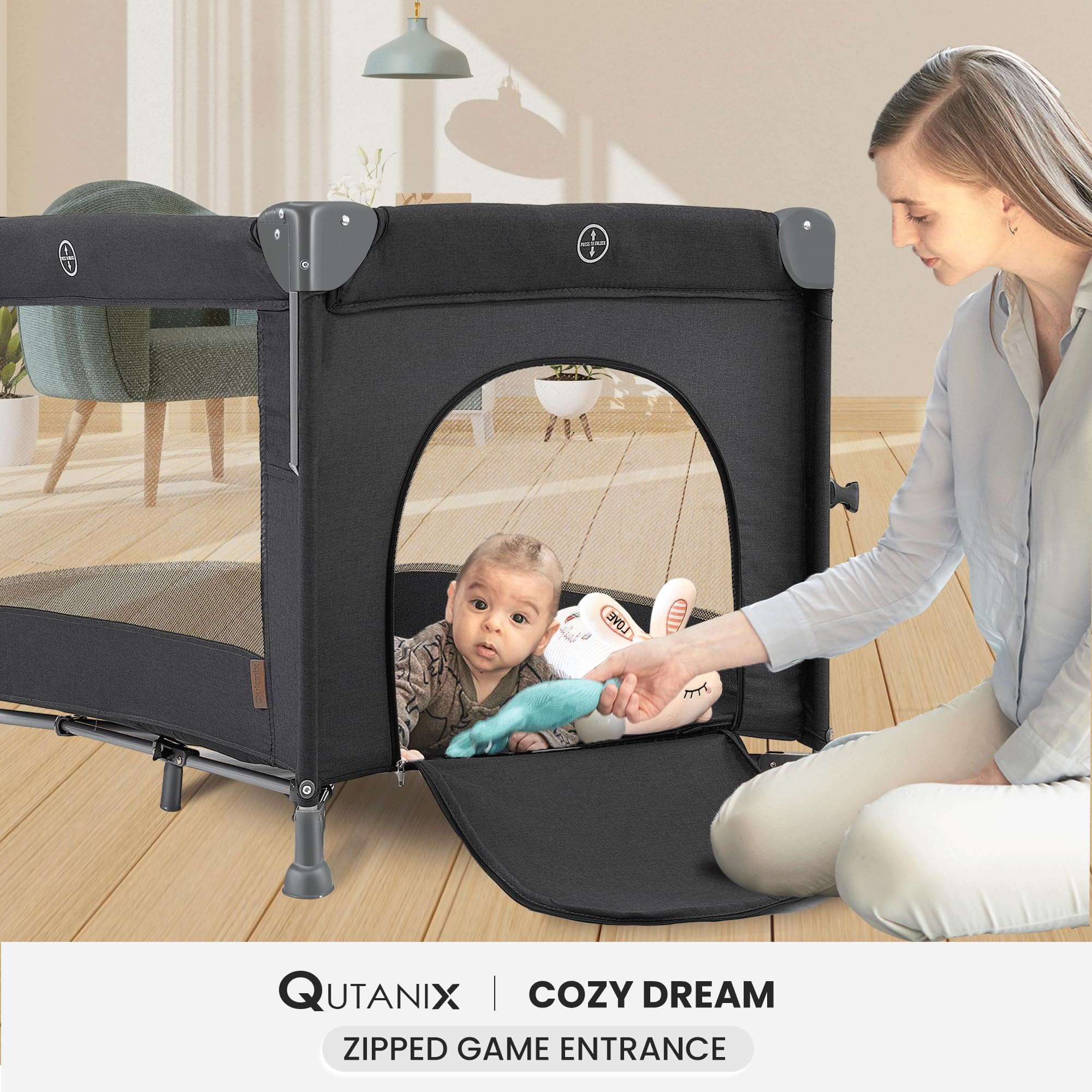 QUTANIX bed attachment straps secure to your bed.