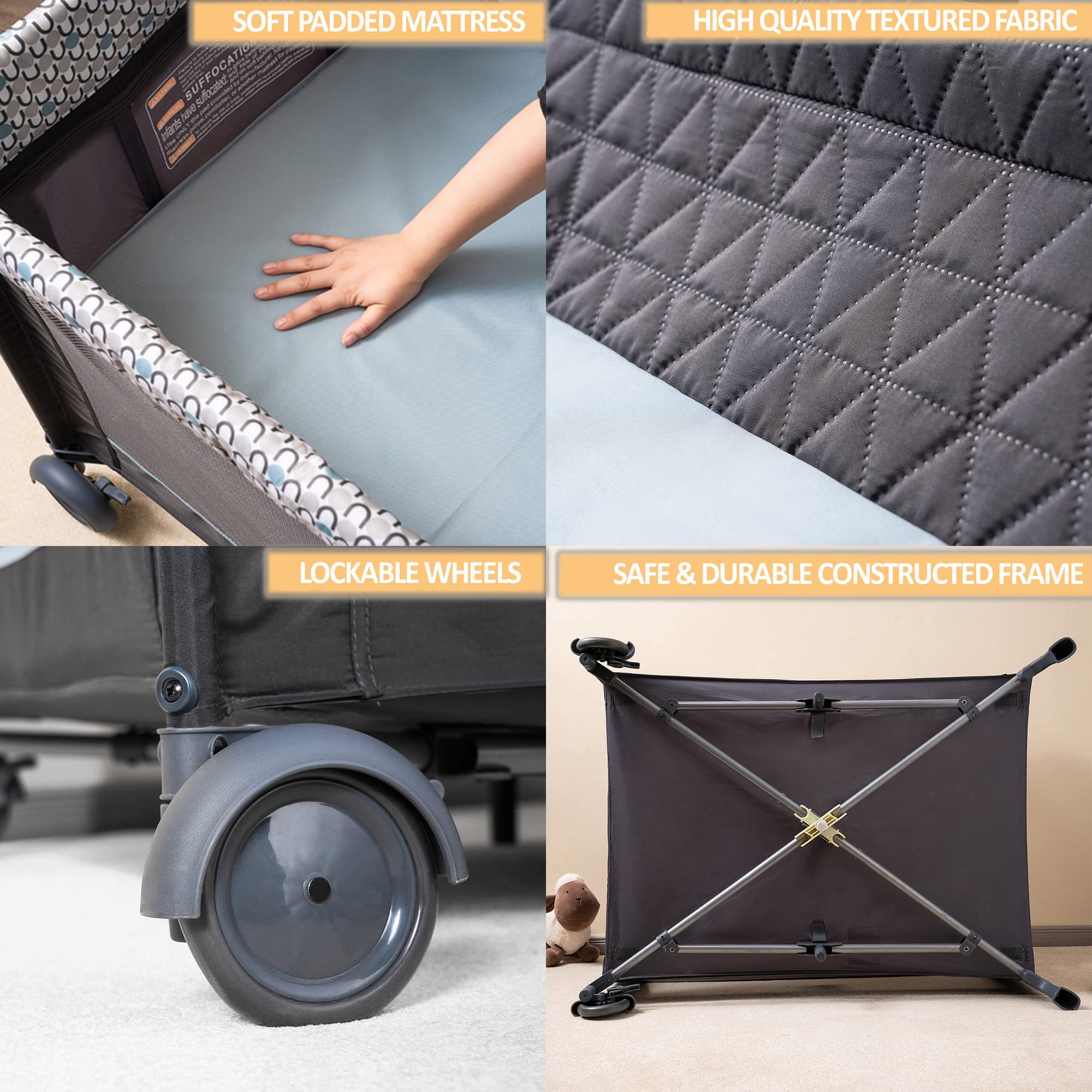 QUTANIX diaper stacker kept within easy reach for quick diaper changes.