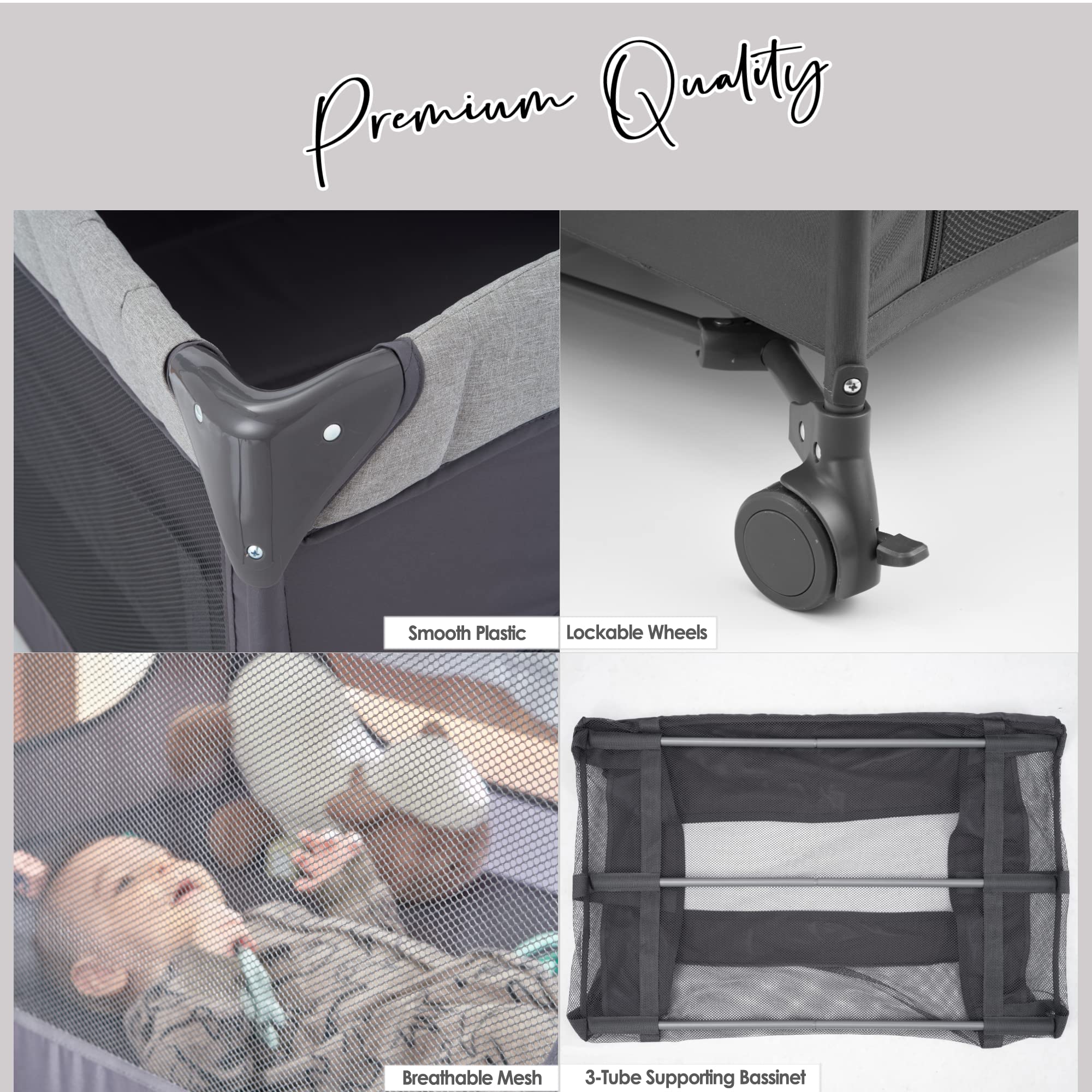 QUTANIX music mobile with soft toys soothes and entertains newborns.
