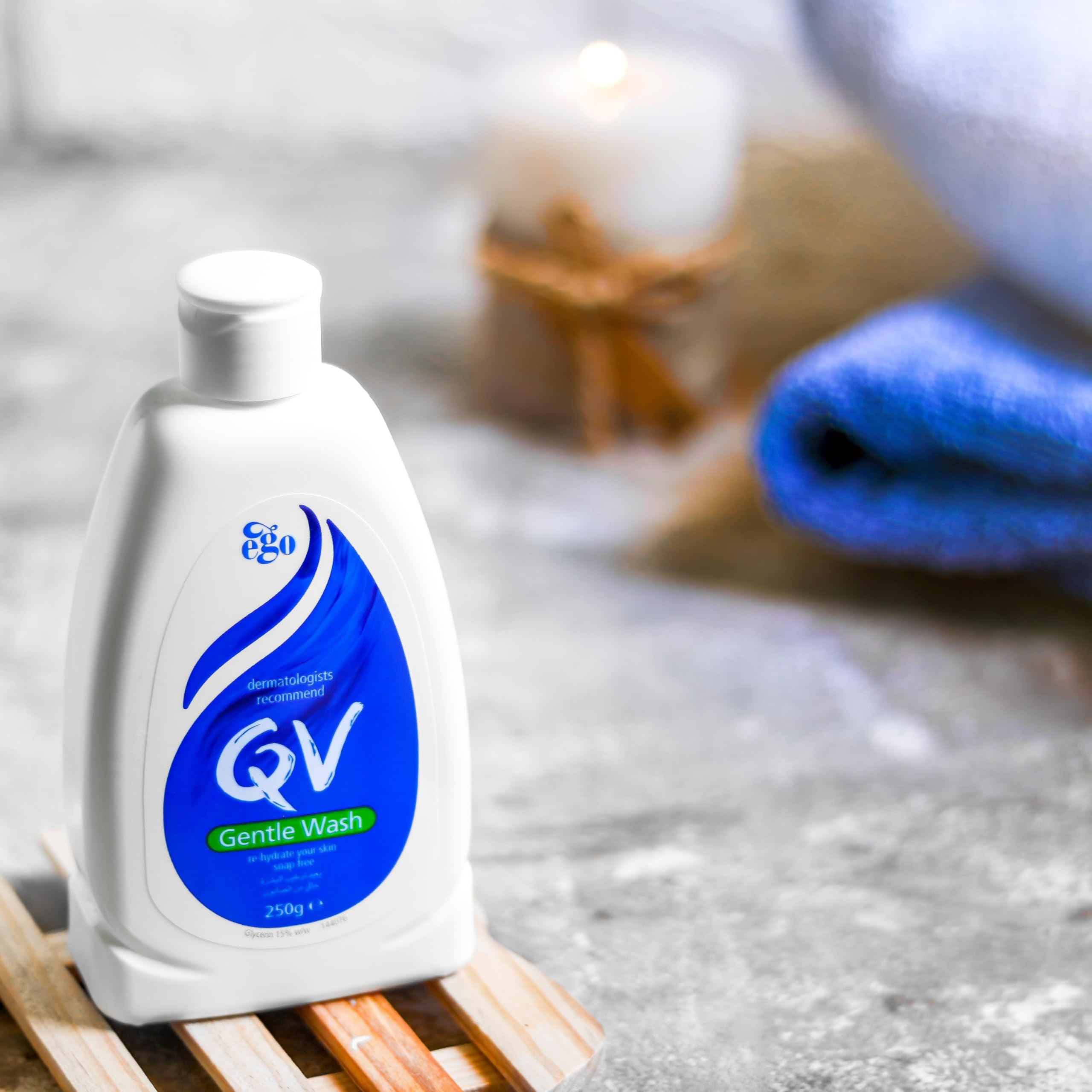 Dermatologist-tested QV Gentle Wash supports gentle cleansing for sensitive skin