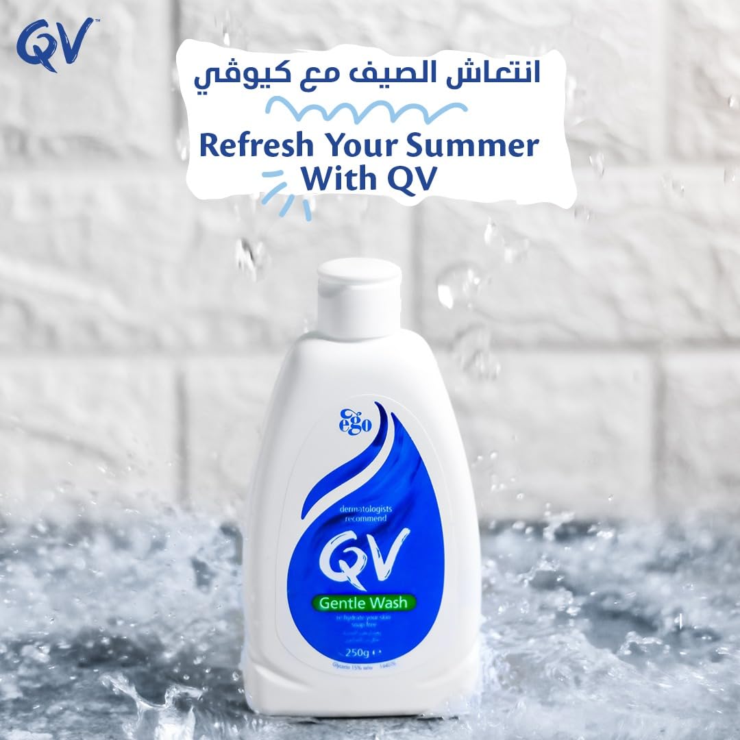 Unscented QV Gentle Wash suitable for eczema and dermatitis care