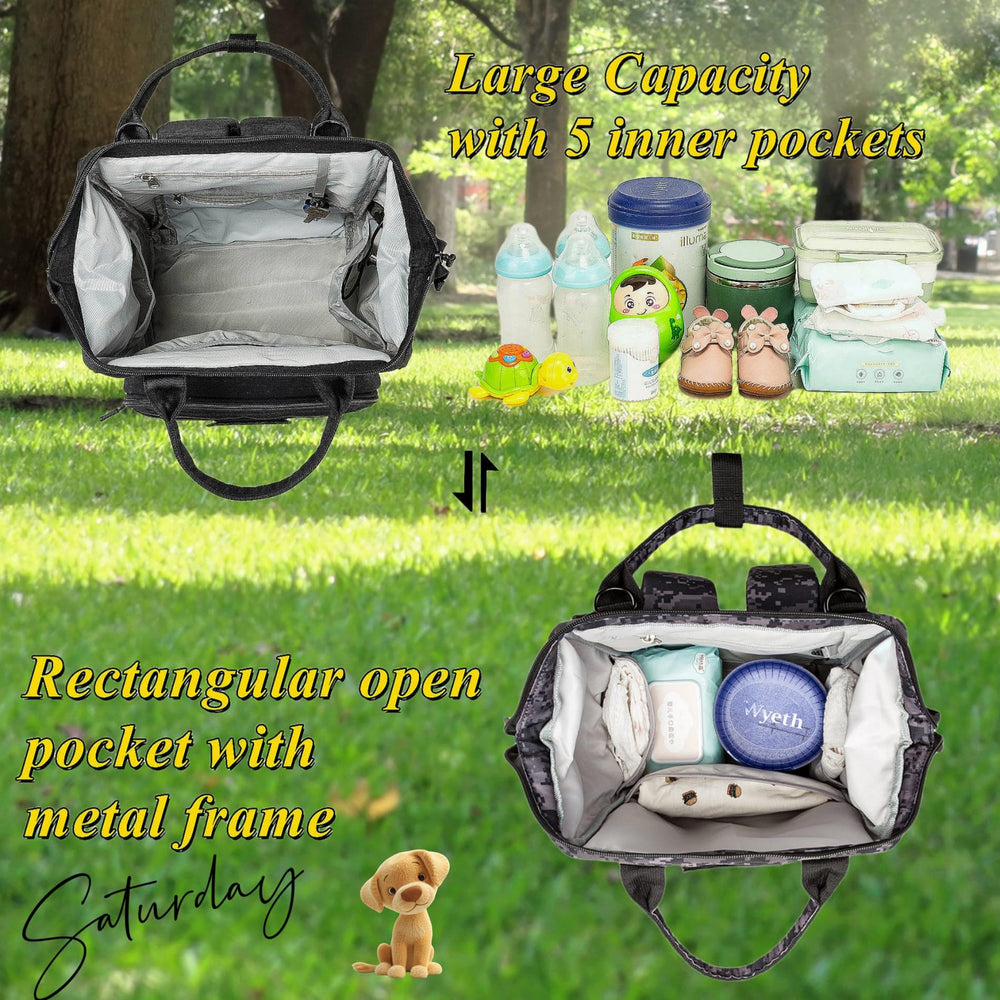 QWREOIA camo diaper bag patches for personalization and style