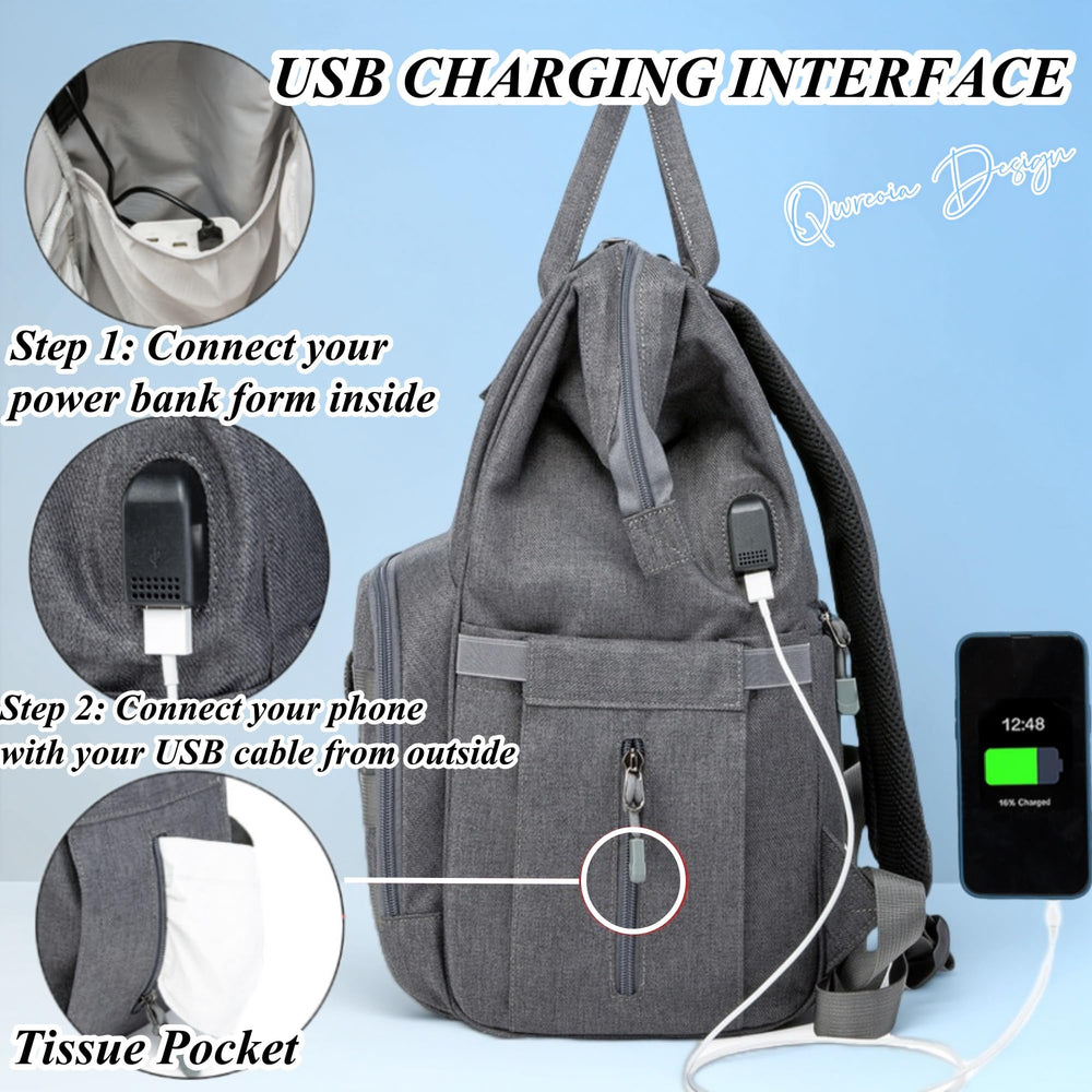 QWREOIA bag uses waterproof Oxford fabric for daily use.