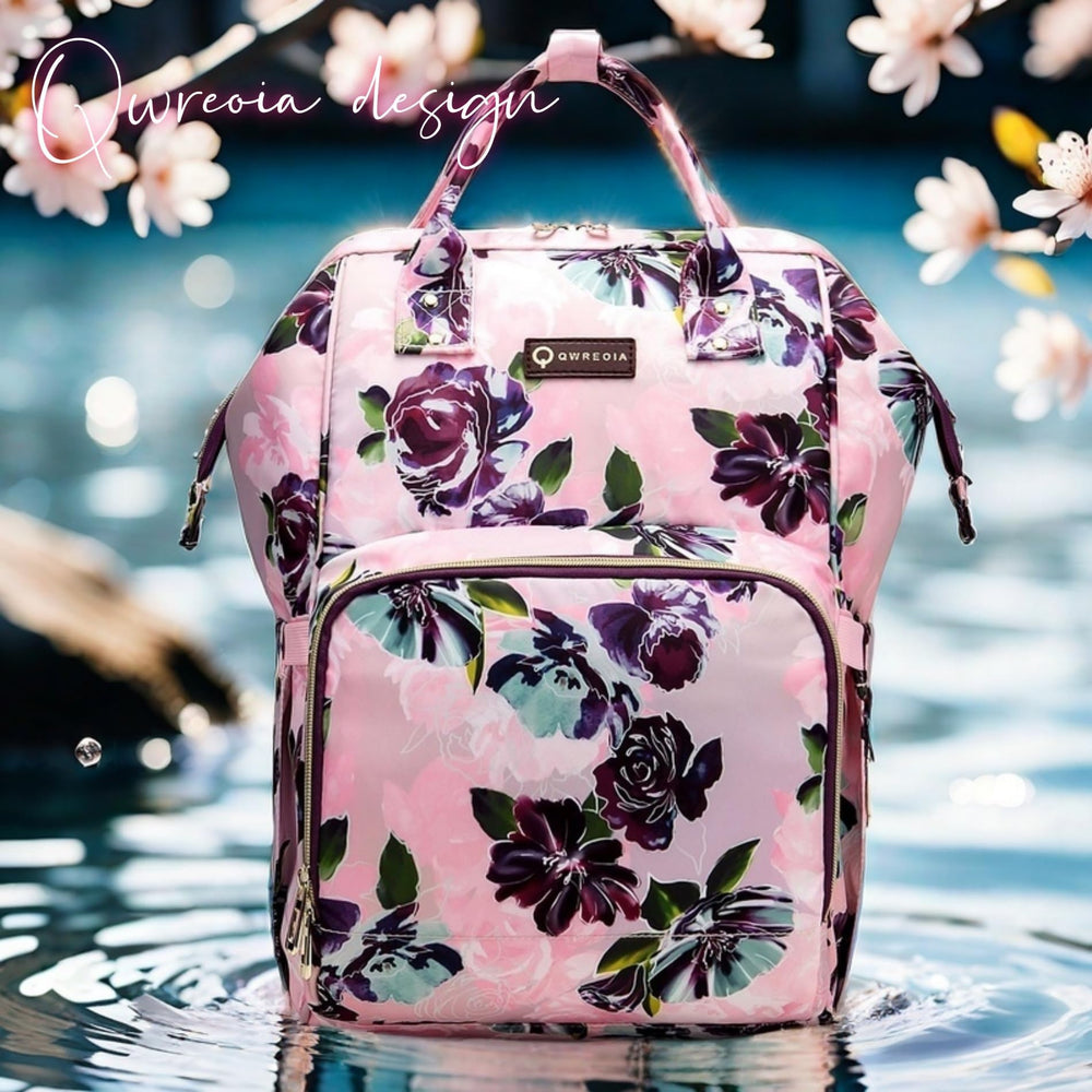 QWREOIA easy-access pockets simplify grabbing essentials without opening the main zipper.