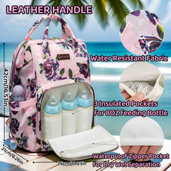 QWREOIA insulated pocket keeps bottles at the right temperature on the go.